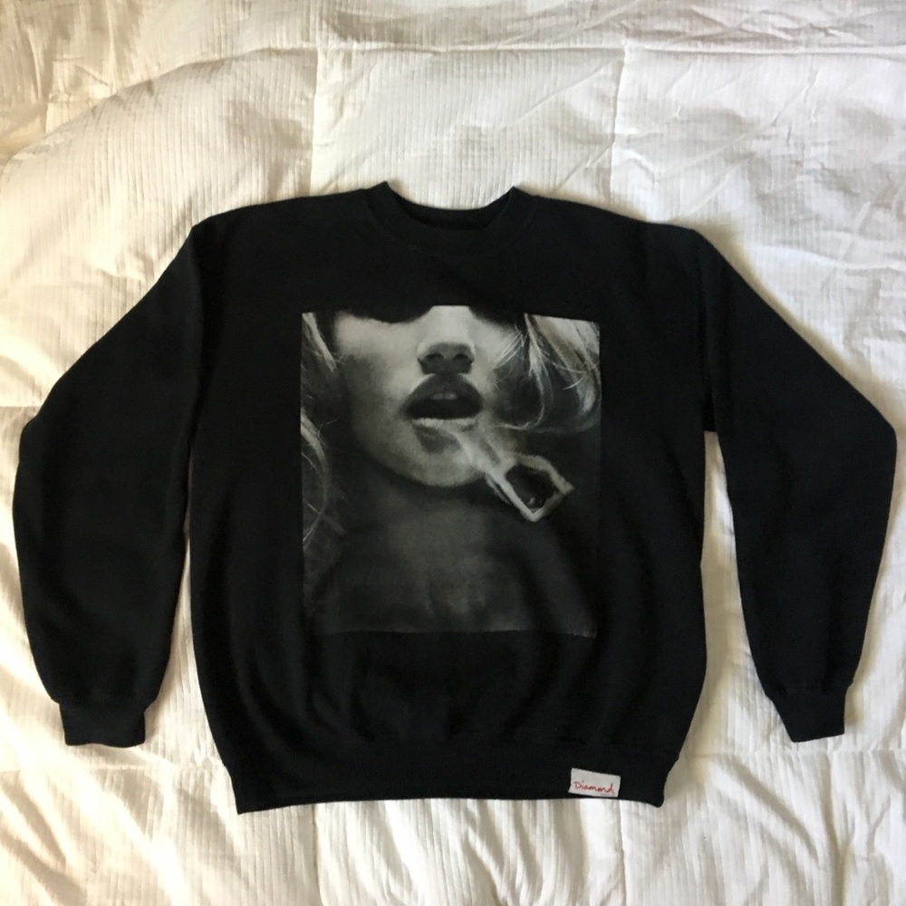 Diamond Smoke Ring Crew Neck Sweatshirt